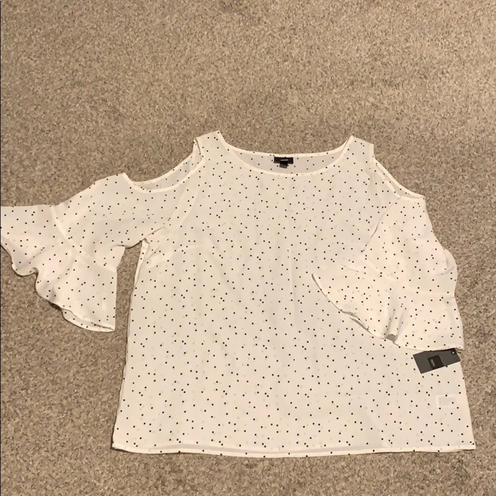 NWT Mossimo Blouse w/ Peek-a-Boo Shoulders